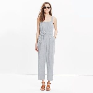 NWOT Madewell Muralist Jumpsuit in Railroad Stripe